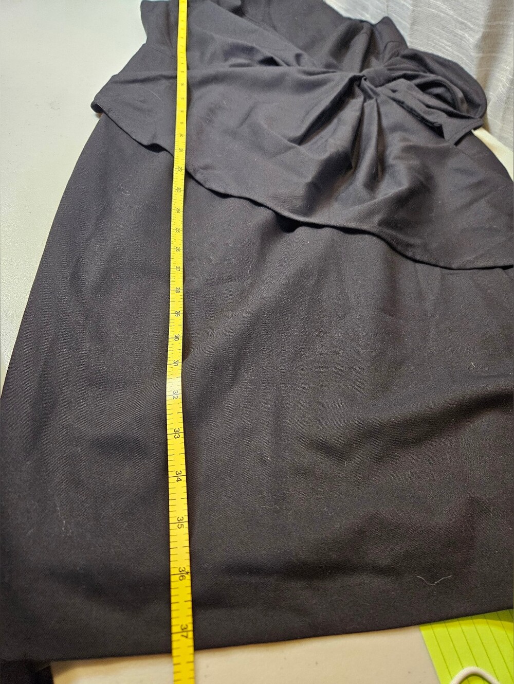 Fehaute Women's Sz 6 Black 3D Bow Sleeveless Sheath Midi Dress Elegant NEW - Picture 14 of 14